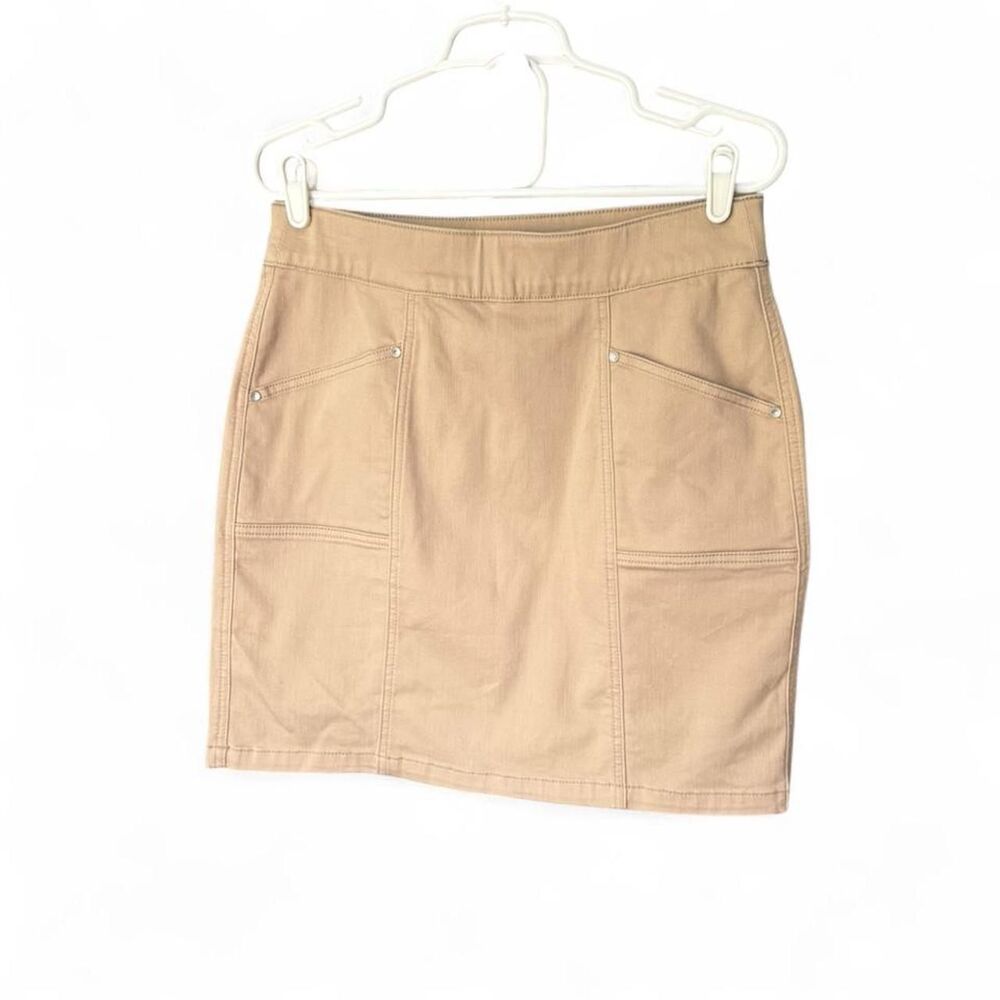 JAG NWT Beige Jean Skirt Women’s Size 6/28 Pull On Stretch Classic Lyocell blend